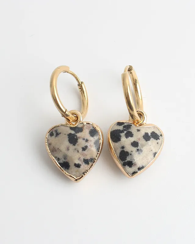 Réduction Cherish - Boucles d'oreilles - Pierre naturelle - Acier inoxydable