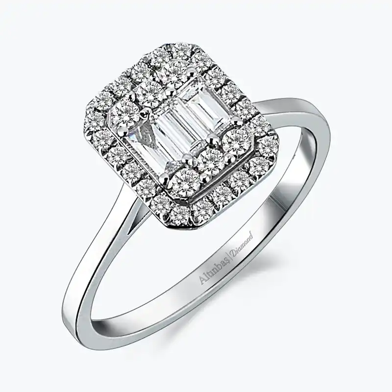 Vente Flash Bague Diamant Baguette