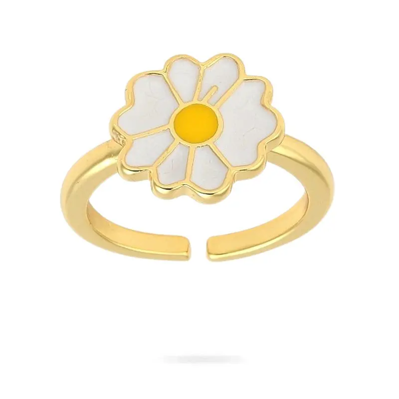 Bague femme réglable fleur marguerite Meilleure Qualité