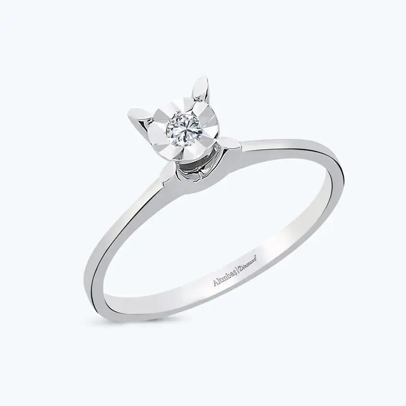 Commande En Gros Bague Diamant Solitaire