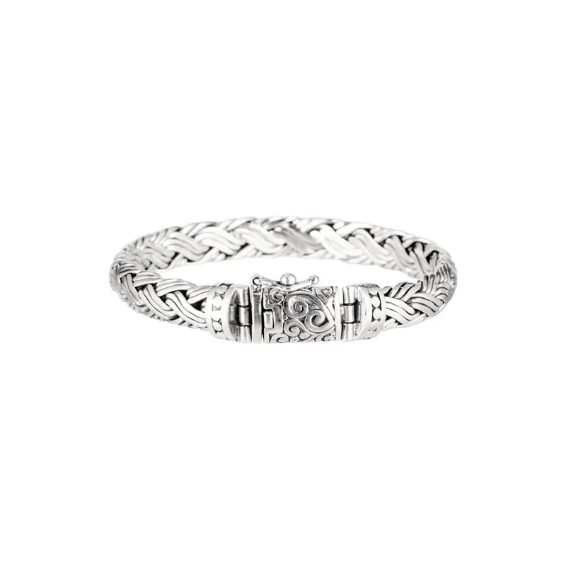 Satisfait Ou Remboursé Bracelet Homme Argent 925/1000Raiden Taille L