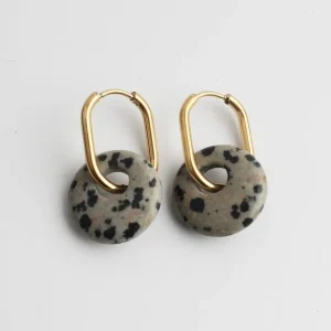 Livraison Express Tirza - Boucles d'oreilles - Pierre naturelle - Acier inoxydable