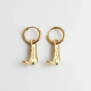 Cowboy Boots - Boucles d'oreilles - Acier inoxydable Dernier Modèle