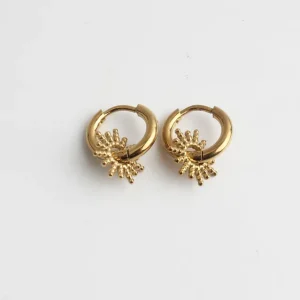 Fait Main Here Comes The Sun - Boucles d'oreilles - Acier inoxydable