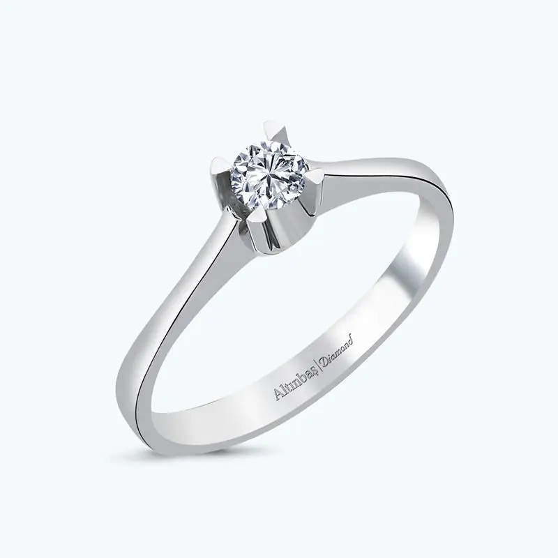 Premium Bague Diamant Solitaire