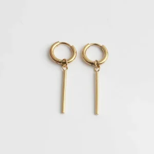 Frais - Boucles d'oreilles - Acier inoxydable Achat Immédiat