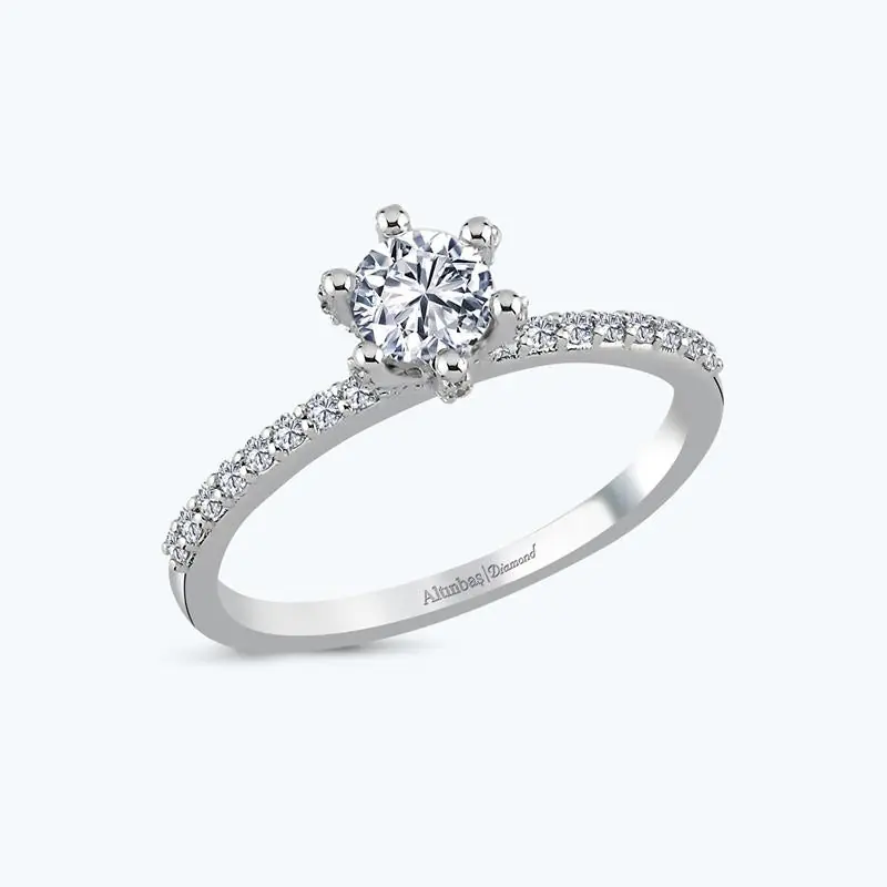Prix Cassé Bague Solitaire en Diamant