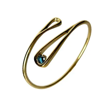 Bracelet Plaqué OR PALMY- TopazeBLUE LONDON traitée-D63 Paiement Sécurisé