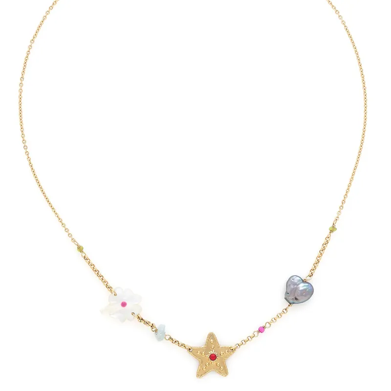 Produit De Marque Collier simple 3 éléments - Angelica