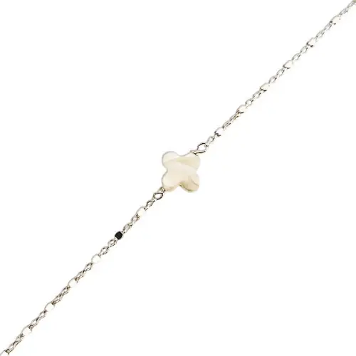 Vente Flash Bracelet Argent GALEA TREFLE10 - Nacre-cubetto