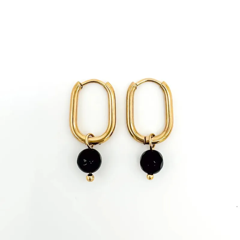 Commande En Gros Zuzy - Boucles d'oreilles - Pierre naturelle - Acier inoxydable