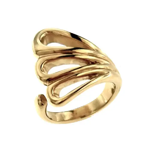 Vente Directe Bague Plaqué Or PALMY TRI
