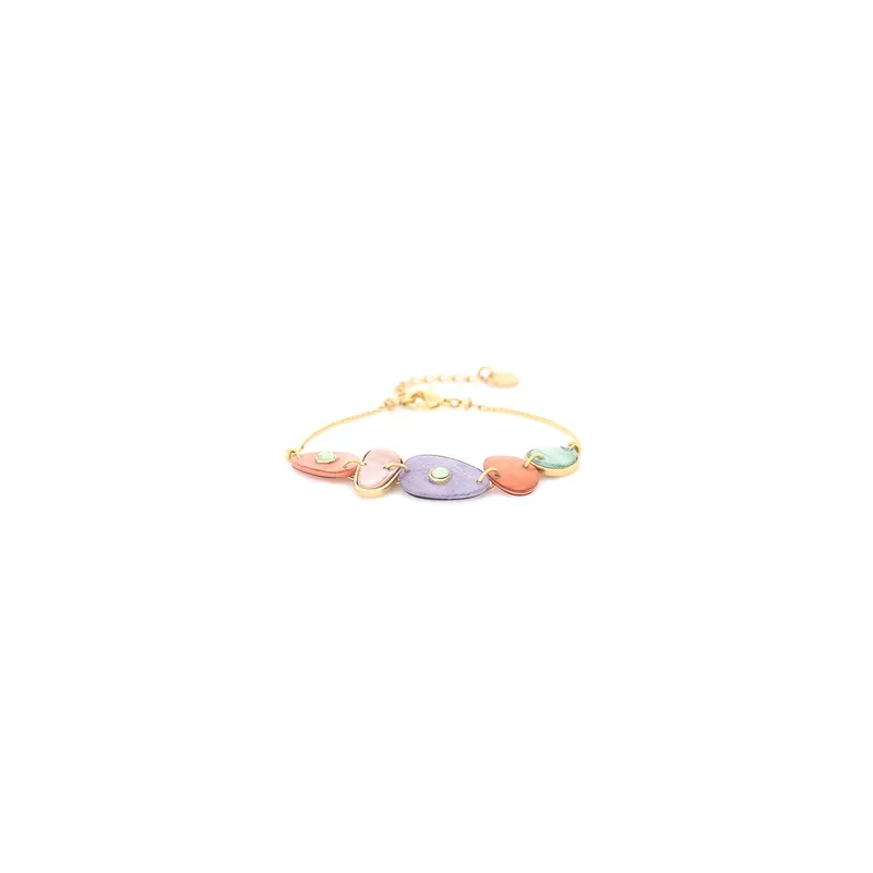 Achetez Aujourd’hui Bracelet ajustable 5 éléments capiz - Aurore