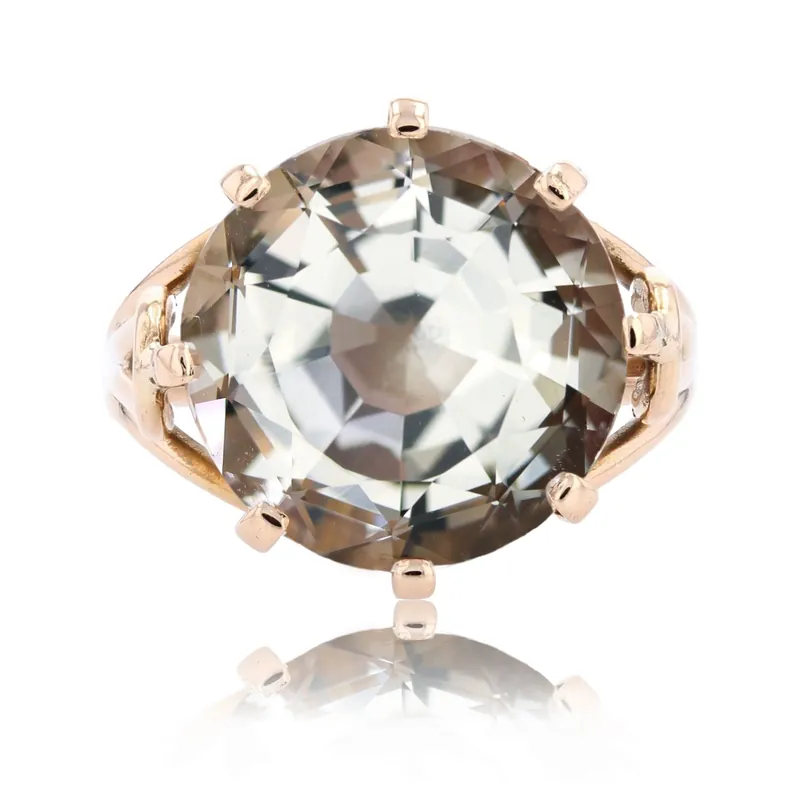 Seulement Aujourd’hui Bague vintage béryl jaune