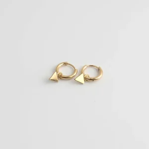 Little Triangle - Boucles d'oreilles - Acier inoxydable Fait Main