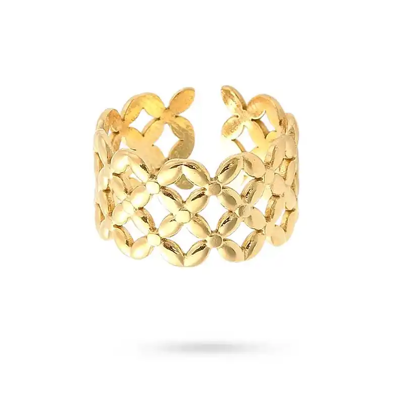 Solde Bague femme réglable entrelacé