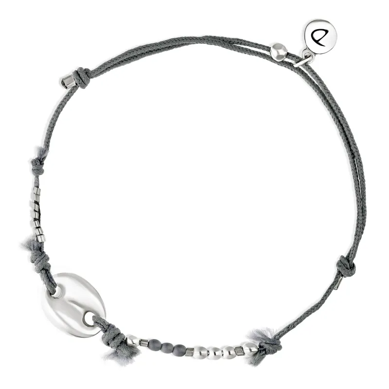 Gros Lot BRACELET HOMME PETIT GRAIN DE CAFÉ WHAT ELSE GRIS