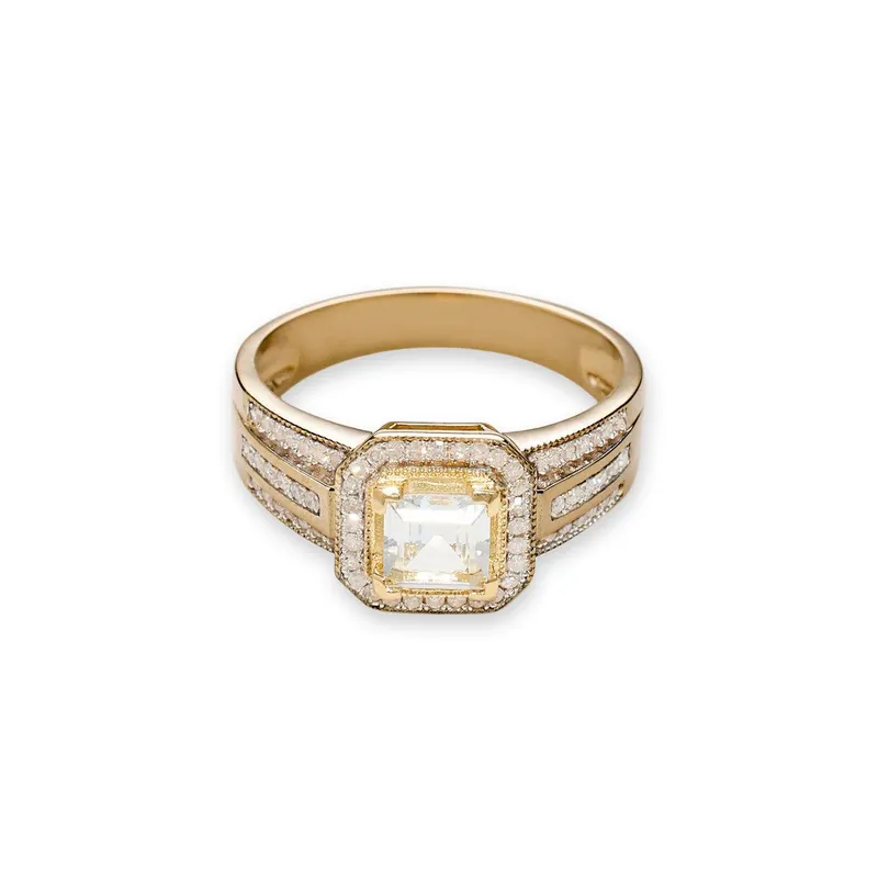 Quantité Limitée Bague Iseult Or jaune et Topaze