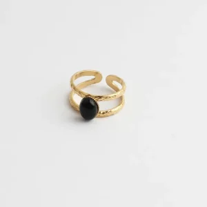 Meilleur Prix Suzi - Bague - Pierre naturelle - Acier inoxydable - Ajustable
