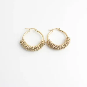 Classy Hoops - Boucles d'oreilles - Acier inoxydable Top Vente