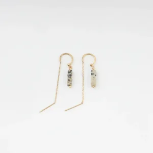 Garantie Incluse Yaya - Boucles d'oreilles - Pierre naturelle - Acier inoxydable