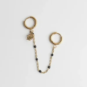 Soldes Shine - Boucle d'oreille double - Acier inoxydable