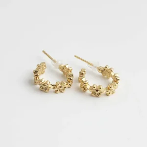 Little Daisy Hoops - Boucles d'oreilles - Plaqué En Vogue