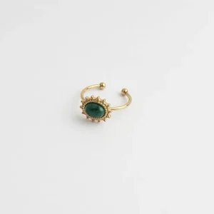 Jolie - Bague -Pierre naturelle - Acier inoxydable Offre Limitée