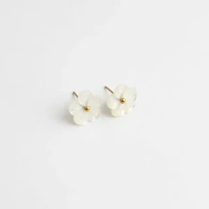 Commande En Gros Shell Flower - Clou - Boucles d'oreilles - Acier inoxydable
