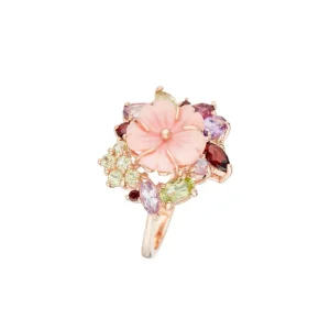 Seulement Aujourd’hui Bague Or Rose 375/1000 "Jardin Royal"