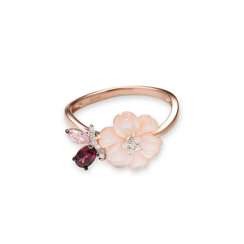 Affaire À Saisir Bague Consacrée Or rose et Multipierres