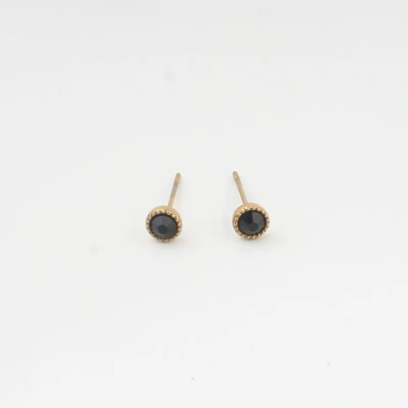 Garantie Incluse Zirconia - Stud - Boucles d'oreilles - Acier inoxydable