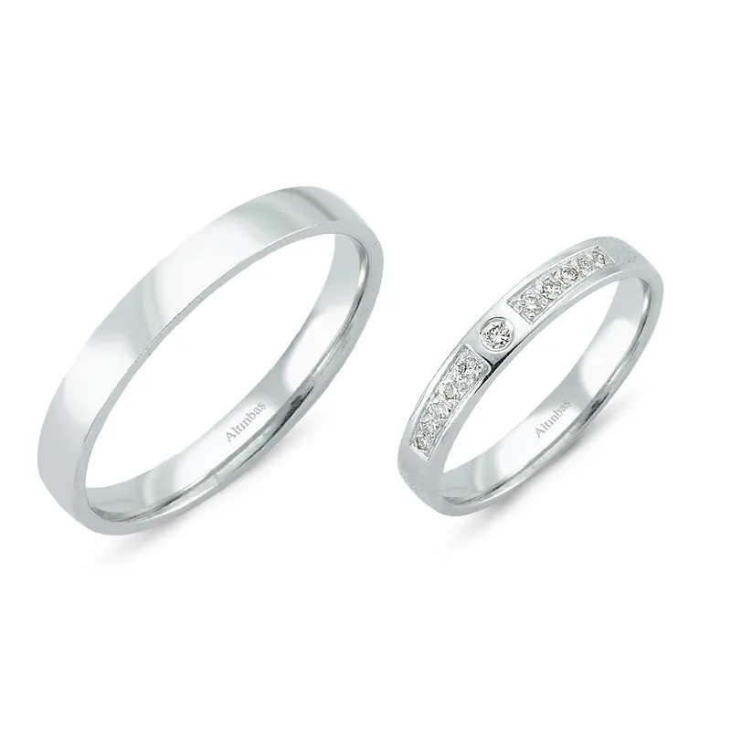 Soldes Alliance Femme Or Diamant