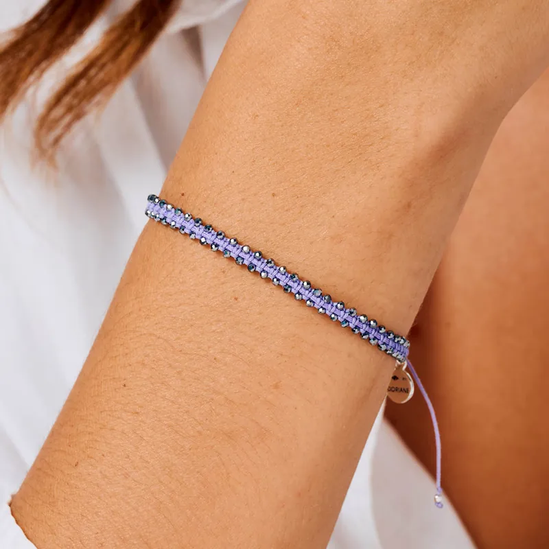Bracelet Le Magnifique en Argent 925 Violet Pierre Fines Térahertz Meilleure Vente