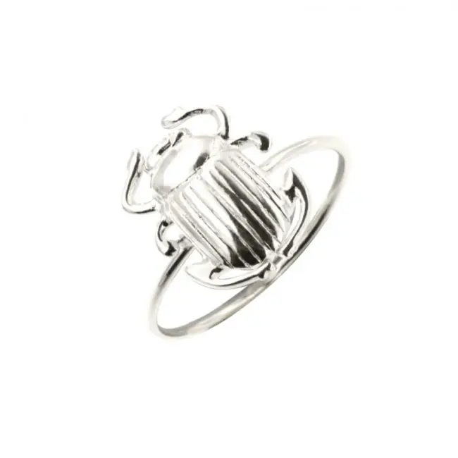 Bague Scarabée Argent massif | BAGUE ARGENT FEMME Prix Réduit