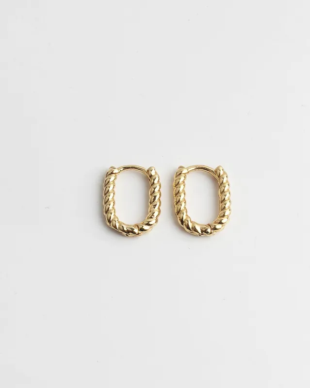 Dernier Modèle Small Turned Odette - Boucles d'oreilles - Acier inoxydable