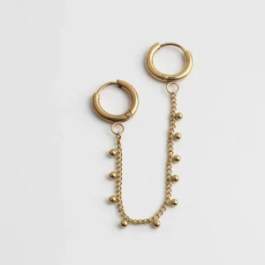 Expédié Aujourd’hui Little dots - Boucle d'oreille double - Acier inoxydable