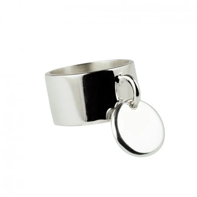 Vente Directe Bague MEDAILLE à graver Argent massif | Bijoux personnalisés bague | BIJOUX A PERSONNALISER FEMME