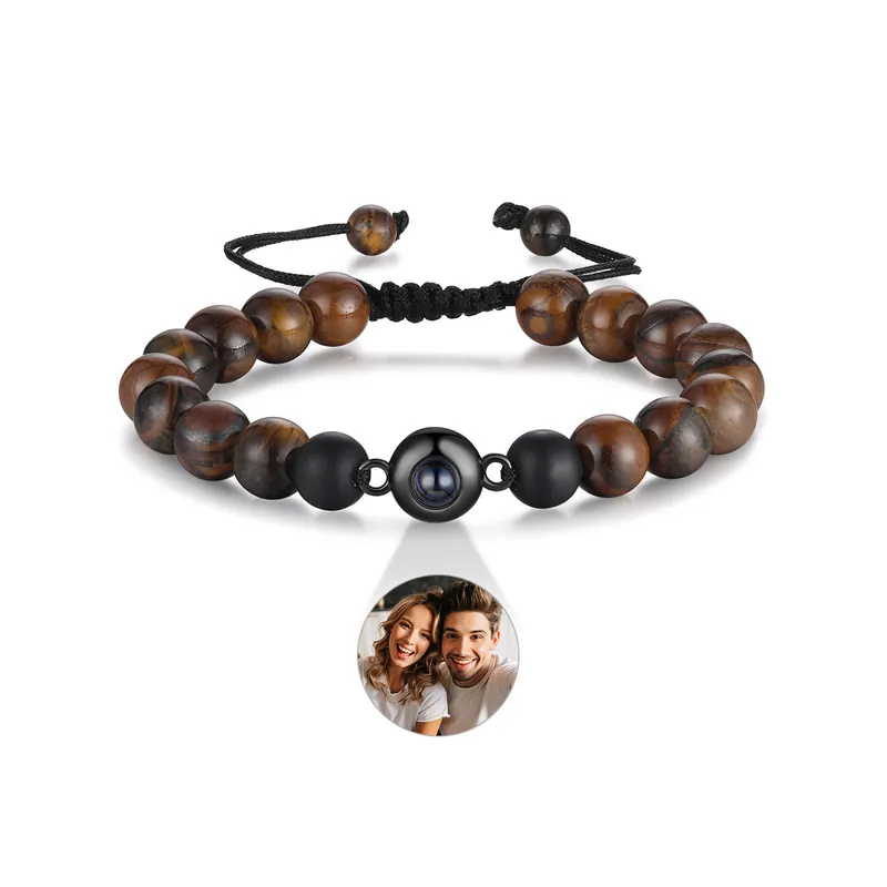 Vente Directe Bracelet Photo Projection de Pierres 1 Photo Personnalisée|Jessemade