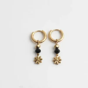 Fleur Sauvage - Boucles d'oreilles - Acier inoxydable Affaire À Saisir