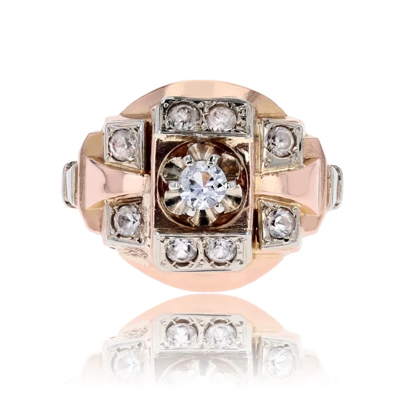 Super Prix Bague tank or rose