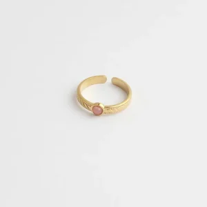 Zosia - Bague - Pierre naturelle - Acier inoxydable - Ajustable Achat Immédiat