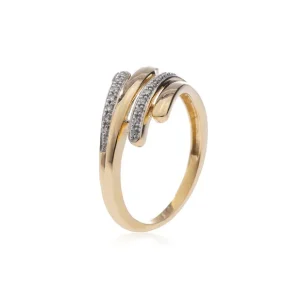 Achetez Aujourd’hui Bague Or Jaune 750/1000 Signature Diamant 0,05ct