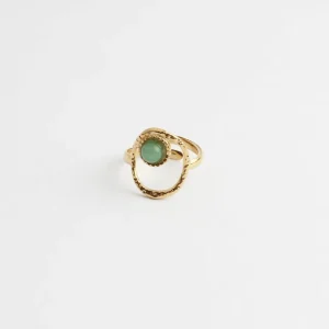 Exclusif Lucia - Bague - Pierre naturelle - Acier inoxydable - Ajustable