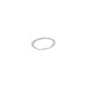 Acheter En Ligne Bague Or Blanc 375/1000Alliance Eloquence Diamant 0,25ct