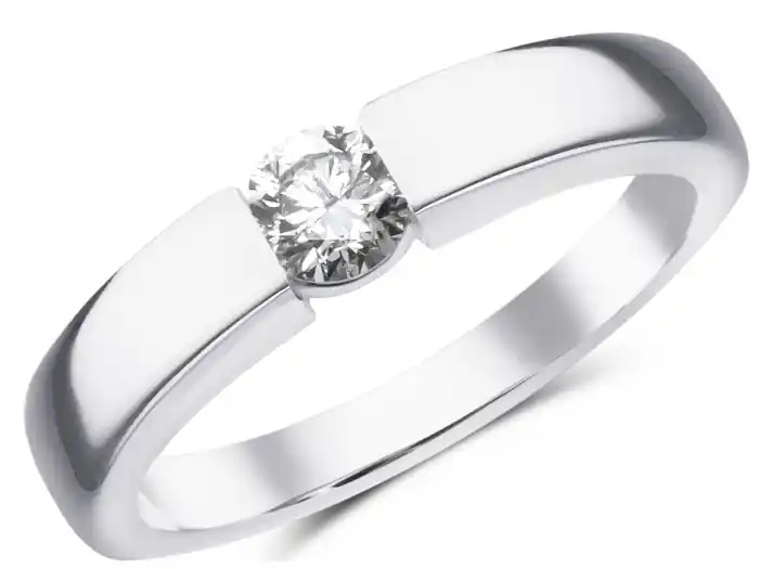 Achetez Aujourd’hui Bague Altiva solitaire diamant .23ct serti tension en or blanc 14k pour femme