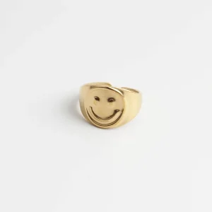 Vente Flash Smiles - Anneau - Acier inoxydable - Ajustable