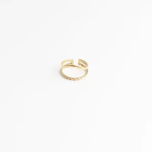 Sascha - Bague - Acier inoxydable - Ajustable Affaire À Saisir