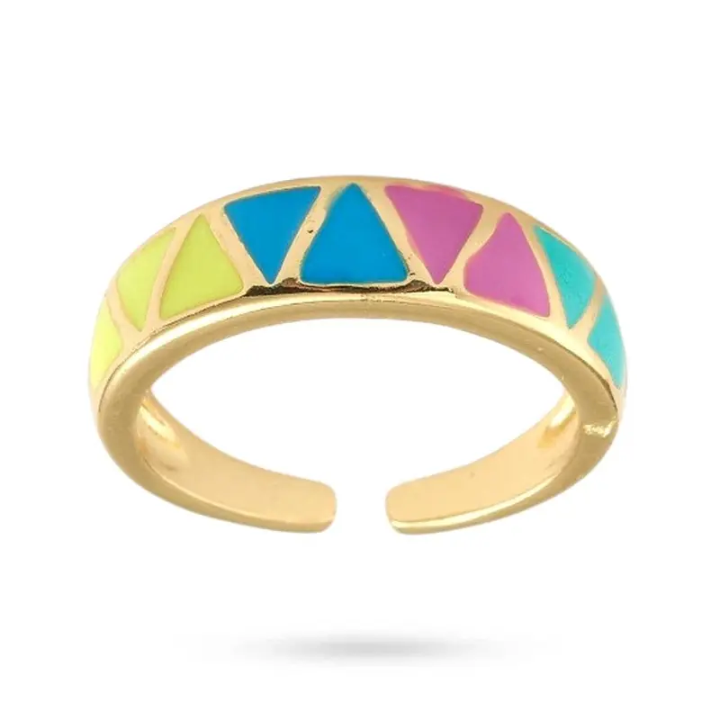 Bague femme réglable émaillé Prix Choc