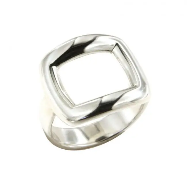 Remise Bague Carré Argent massif | BAGUE ARGENT FEMME